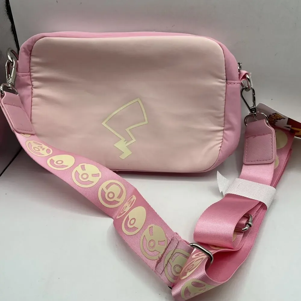 Pokemon Pikachu Gotta Catch Them All Fanny Hip Pack Pink Crossbody Bag Bioworld